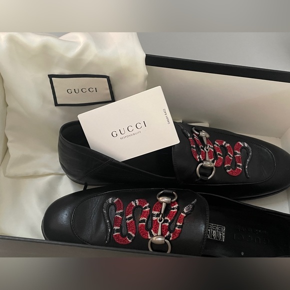 Gucci horse bit  snake loafers  7.5 Euro / 8 US (Authentic ) - Picture 11 of 16